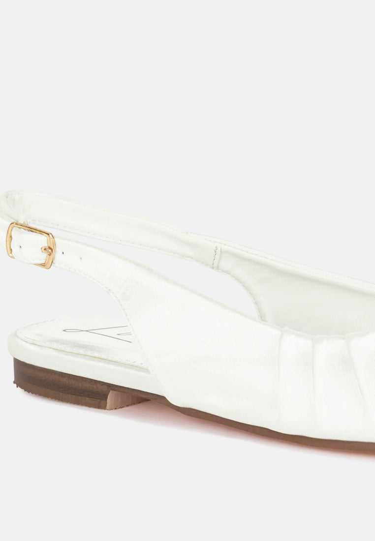 satin square toe flat slingback by mode#color_white
