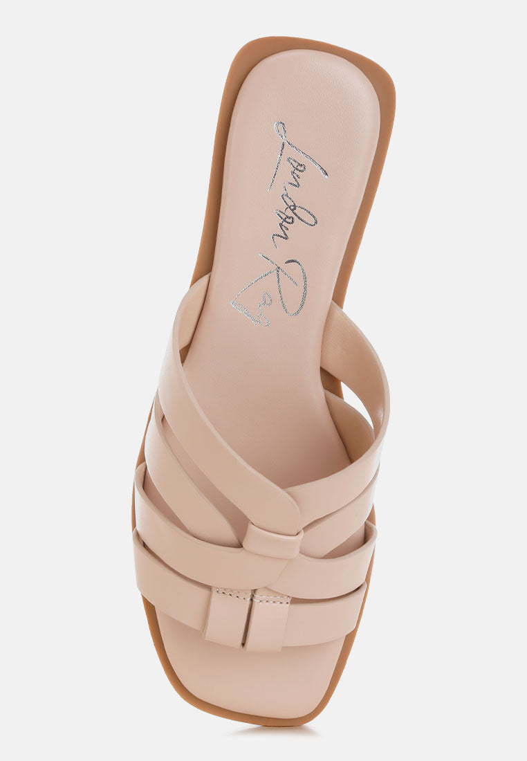 sebal strappy faux leather slip ons by ft#color_beige