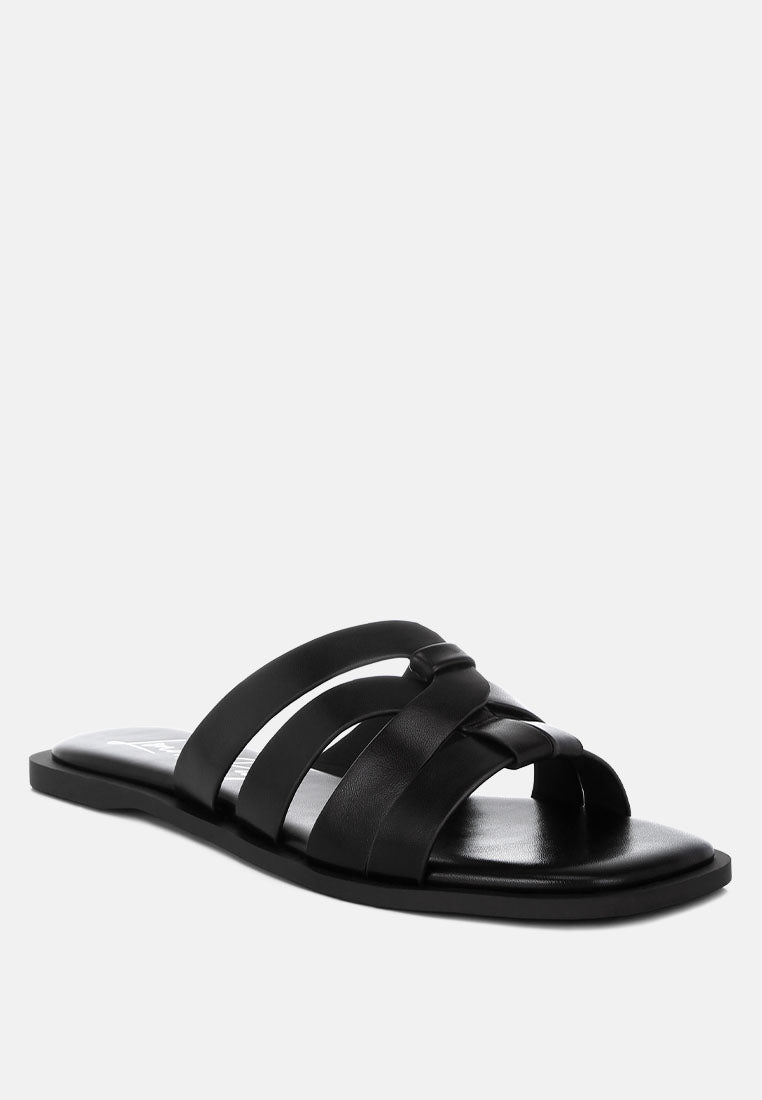sebal strappy faux leather slip ons by ft#color_black