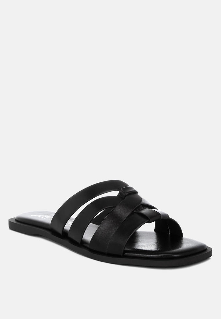 sebal strappy faux leather slip ons by ft#color_black