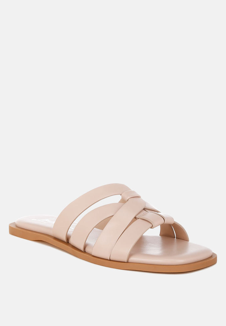 sebal strappy faux leather slip ons by ft#color_beige