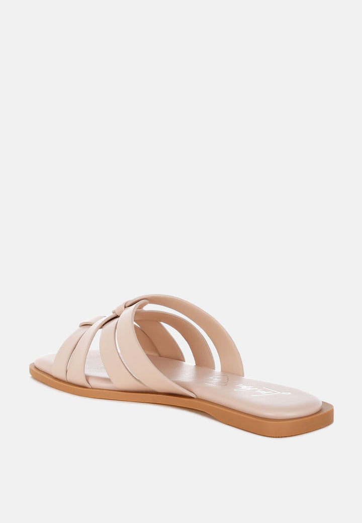 sebal strappy faux leather slip ons by ft#color_beige