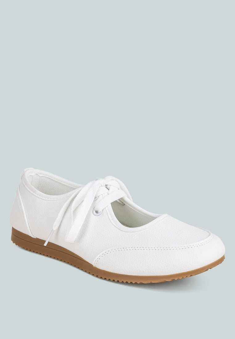 zapatillas selka con cordones para mujer#color_white-smooth