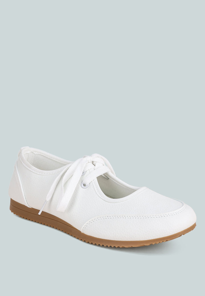 zapatillas selka con cordones para mujer#color_white-smooth