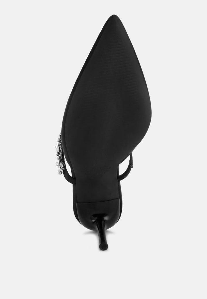 sena diamante stiletto mules sandals#color_black