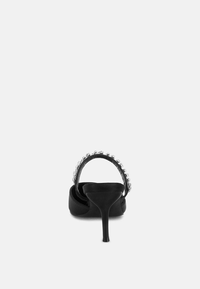 sena diamante stiletto mules sandals#color_black