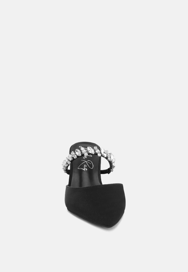 sena diamante stiletto mules sandals#color_black