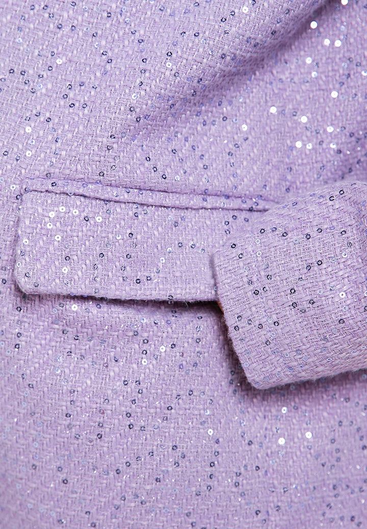 sequin embellished oversized blazer by ruw#color_lilac