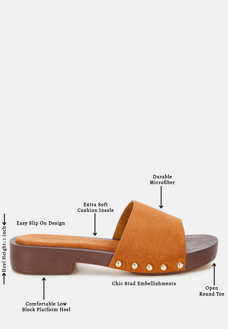 seraxa open round toe cushioned sandals#color_tan