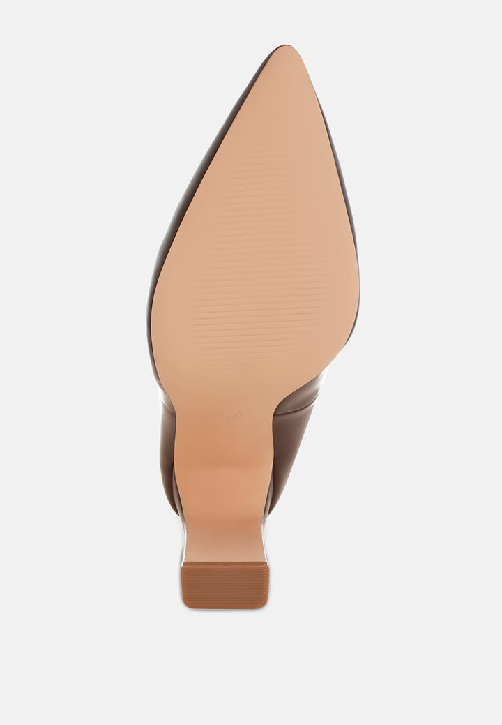 shacarri faux leather pumps #color_brown