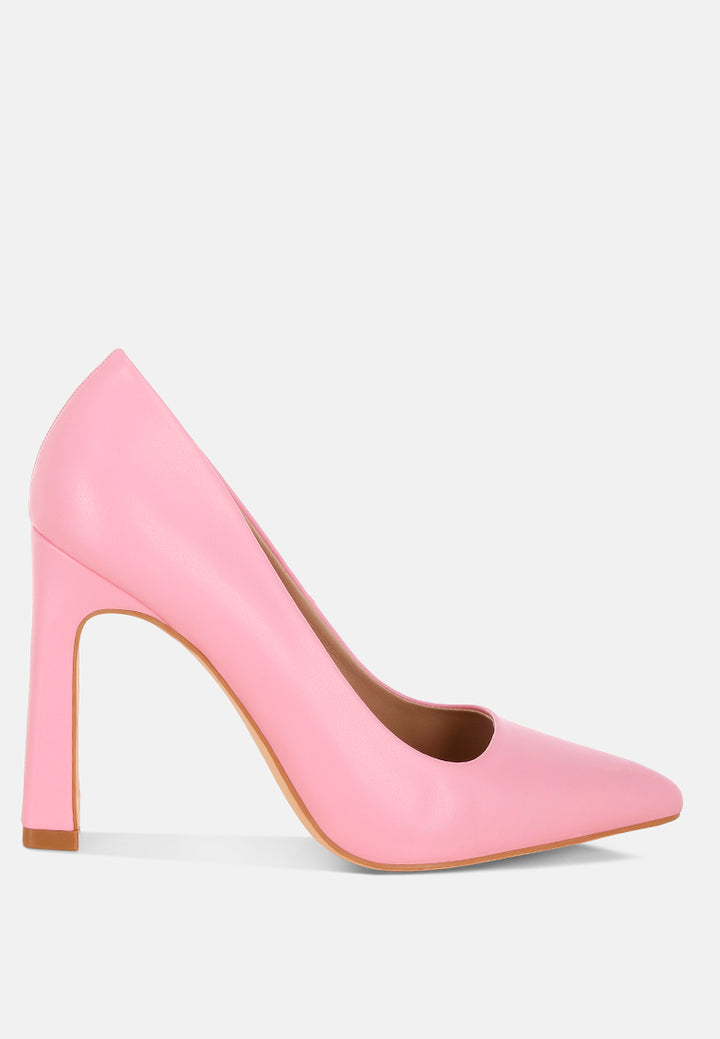 shacarri faux leather pumps #color_pink