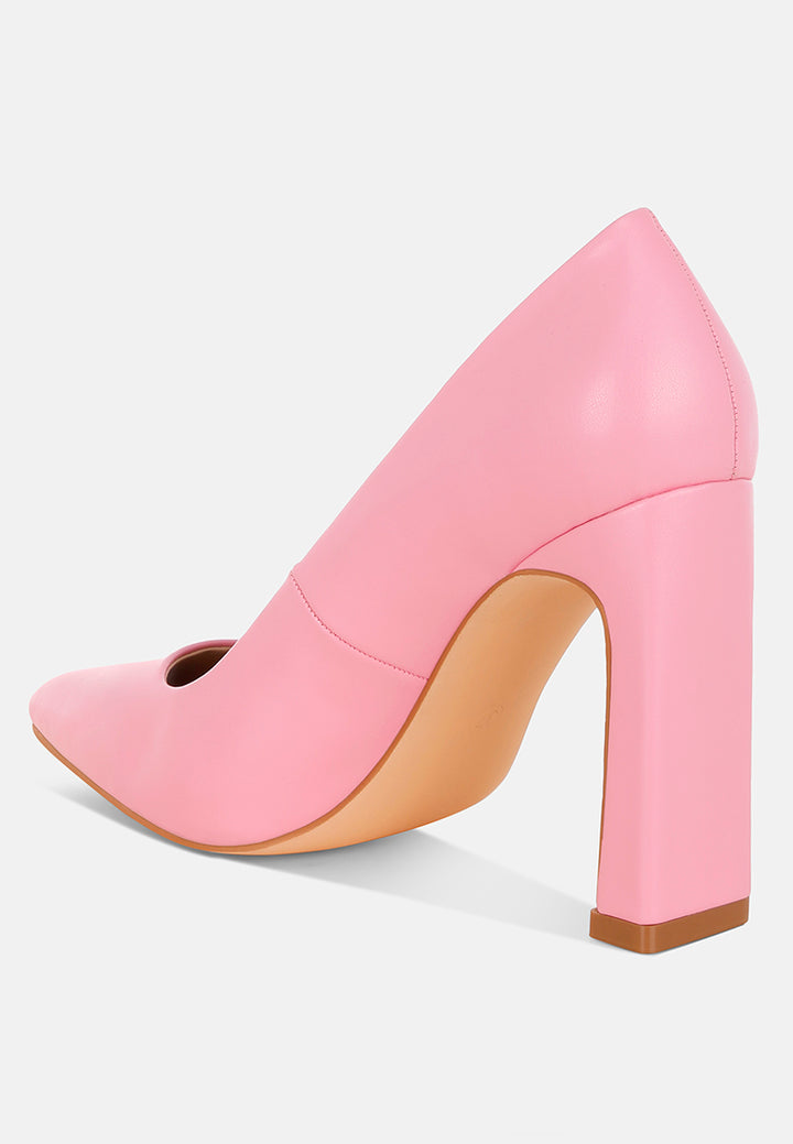 shacarri faux leather pumps #color_pink