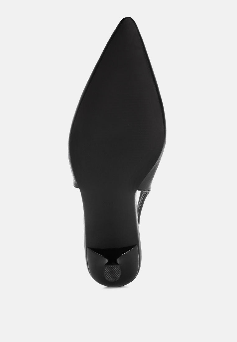 shala kitten heel slingbacks by ft#color_black-faux-leather
