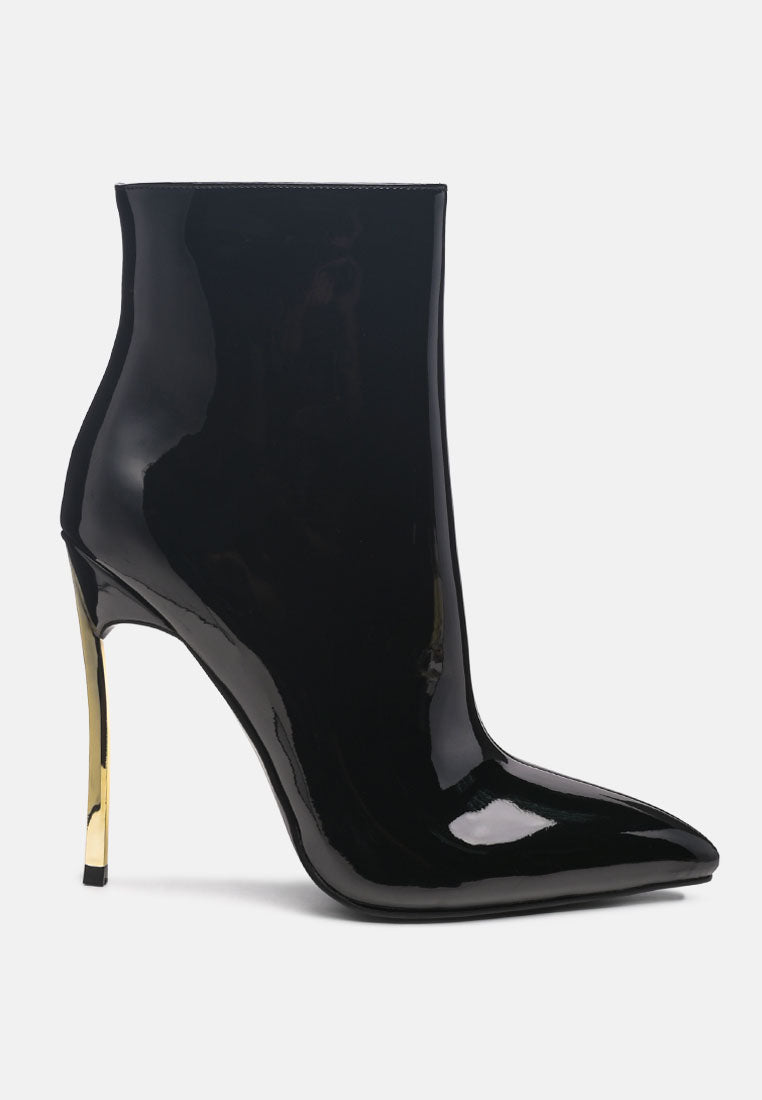 siren shine patent faux leather stiletto boots#color_black