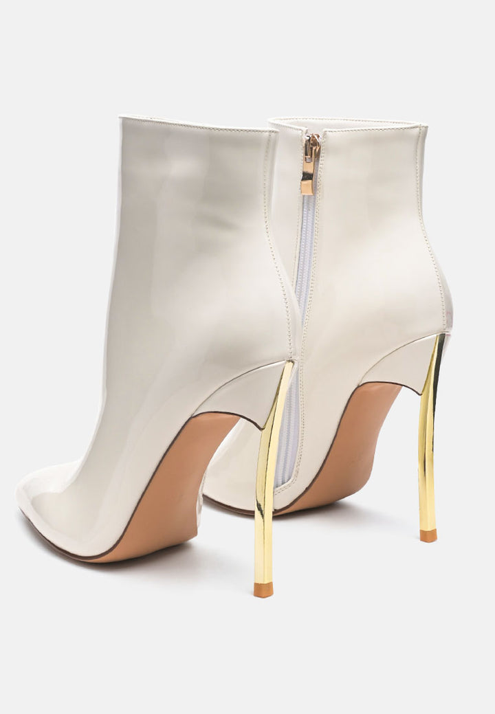 Shine High Patent PU Stiletto Boot by ruw#color_white