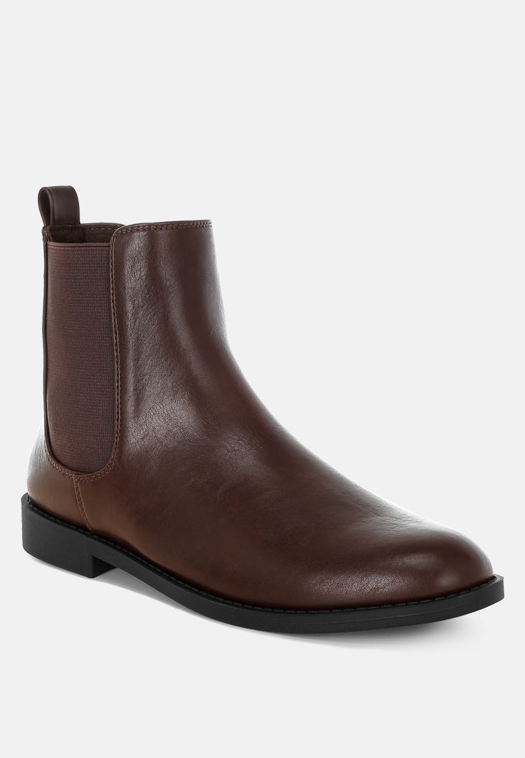 sigrun faux leather chelsea boots#color_brown
