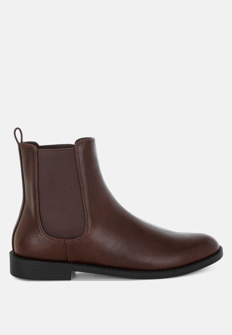 sigrun faux leather chelsea boots#color_brown