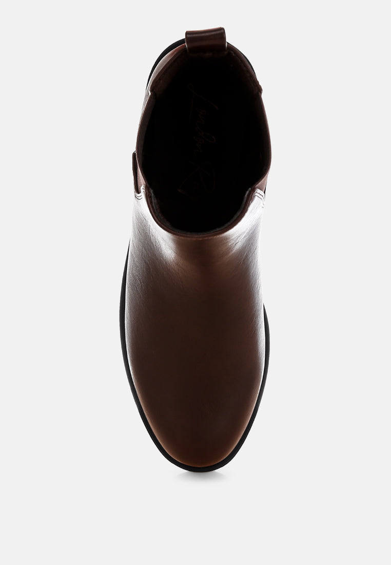 sigrun faux leather chelsea boots#color_brown