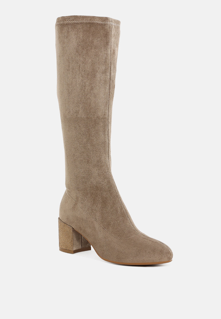 microfiber knee high boots by mode#color_taupe