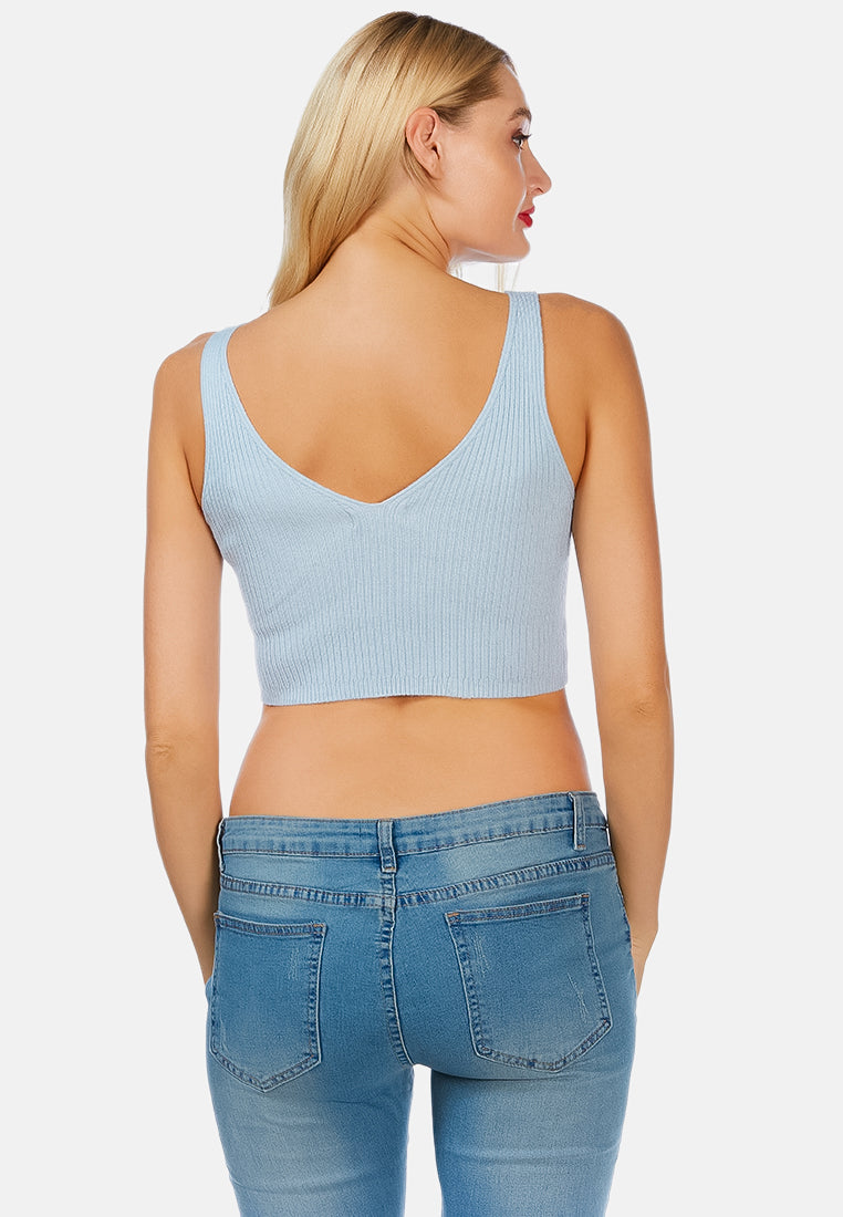 sleeveless knitted tank top#color_light-blue
