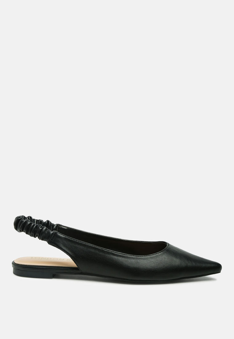 Sling back pointed Flats#color_black