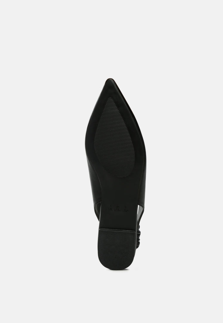 Sling back pointed Flats#color_black