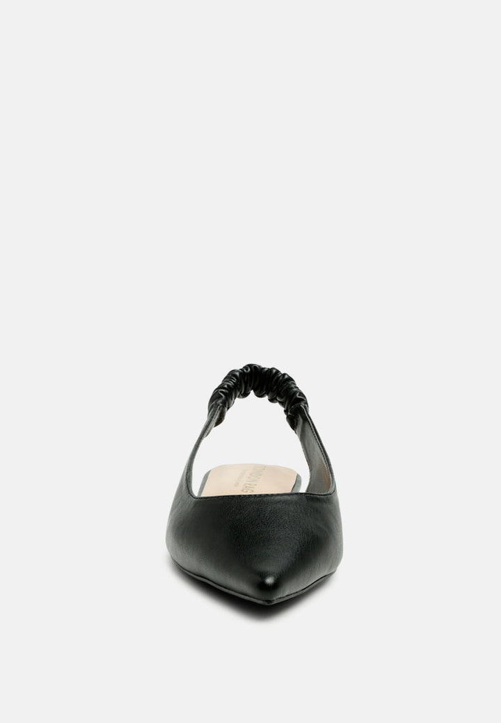 Sling back pointed Flats#color_black