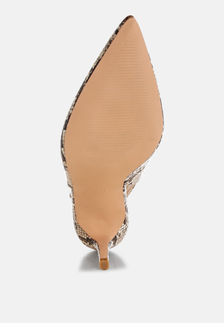 slingback stiletto heel sandals by ft#color_snake