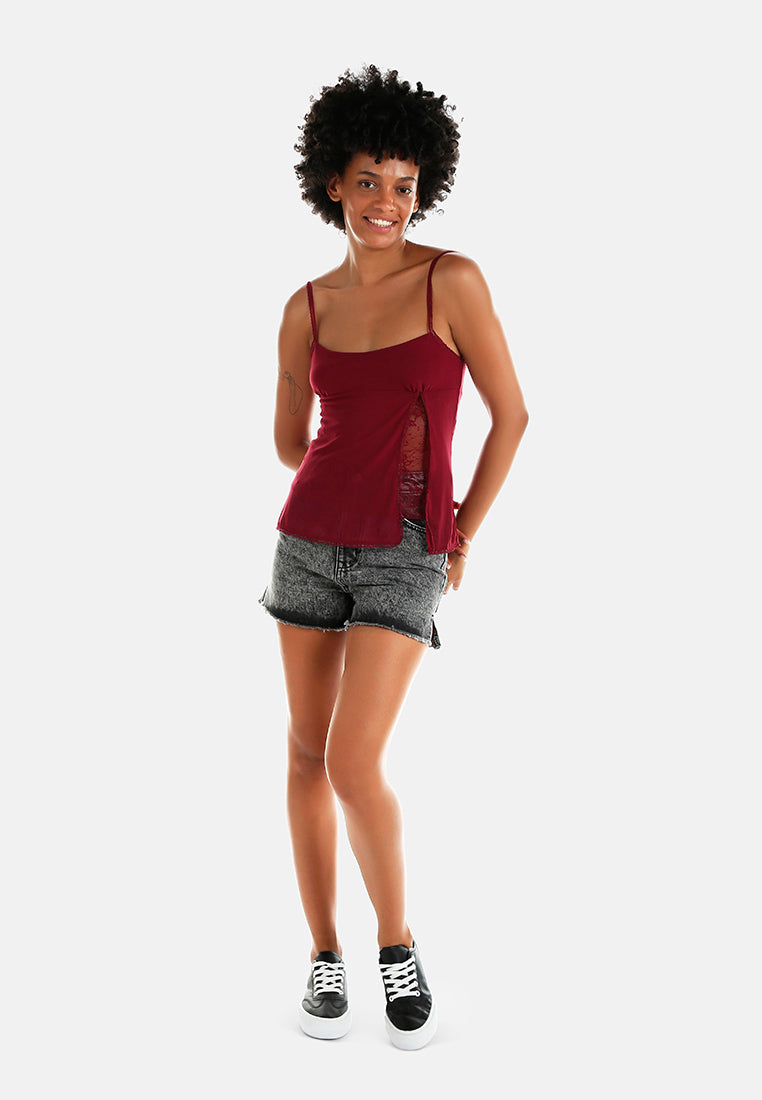 slip detail slip top#color_burgundy