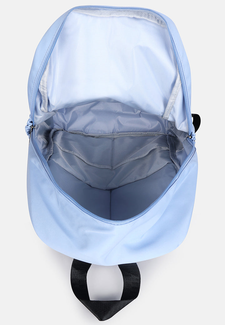 smiley casual backpack for women#color_blue