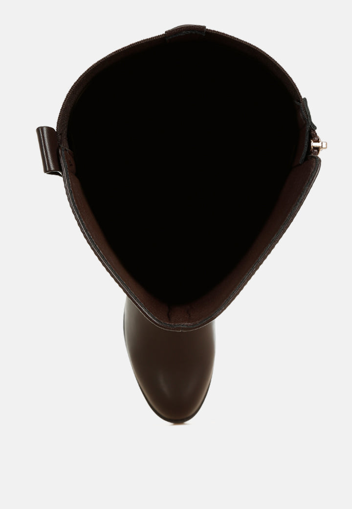 snowd riding boot#color_brown