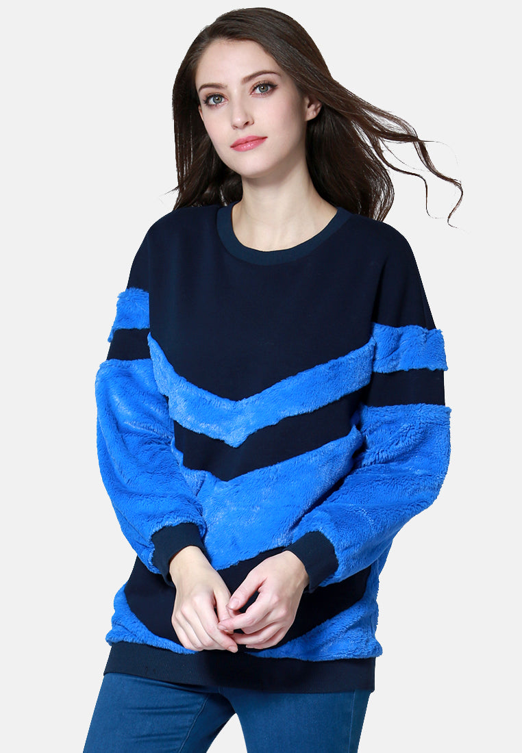 soft comfortable navy & blue sweatshirt#color_blue