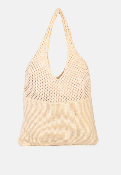 somerset knitted woollen tote bag#color_apricot