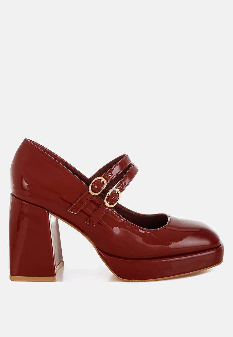 double strap mary jane sandals by mode#color_dark-red