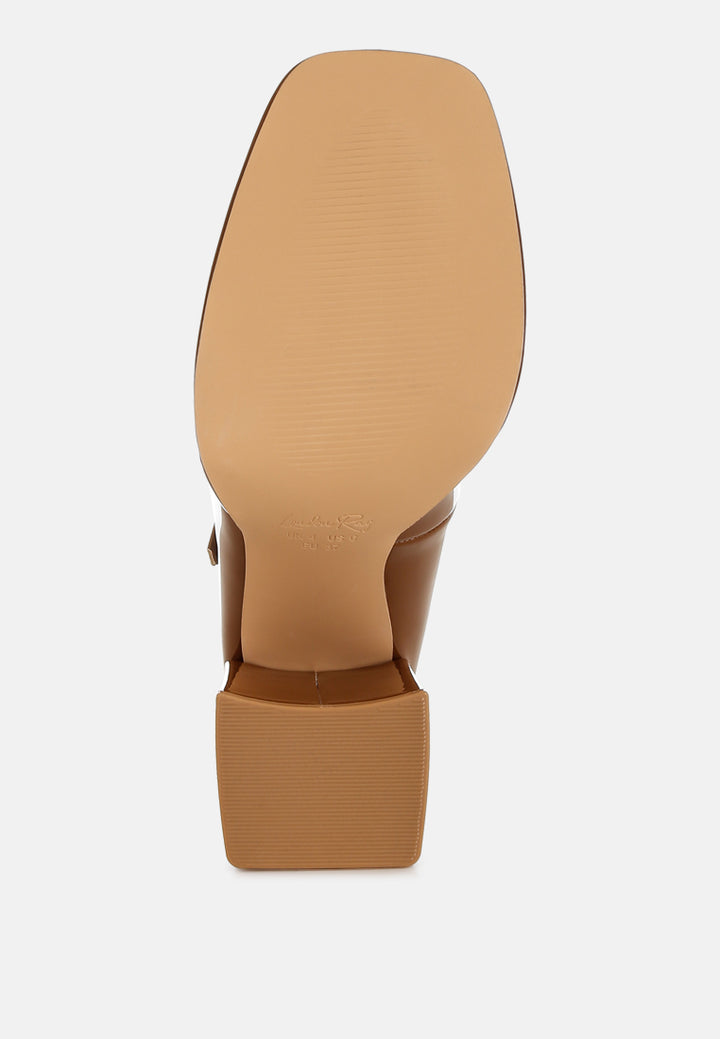 double strap mary jane sandals by ruw#color_tan