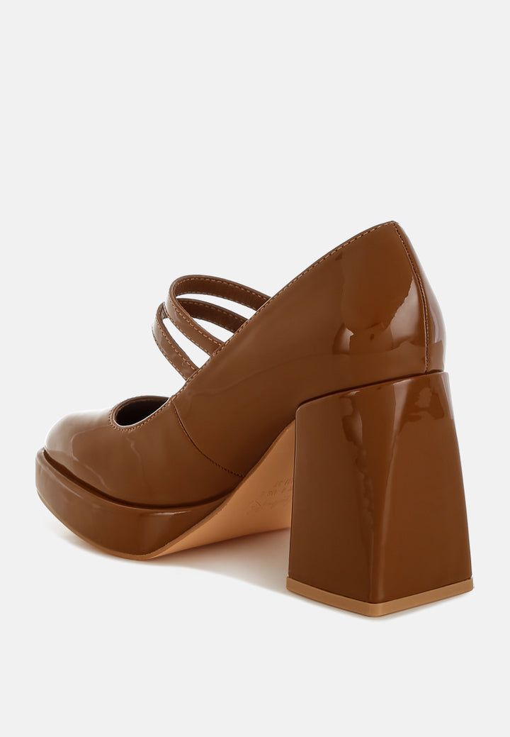 double strap mary jane sandals by mode#color_tan