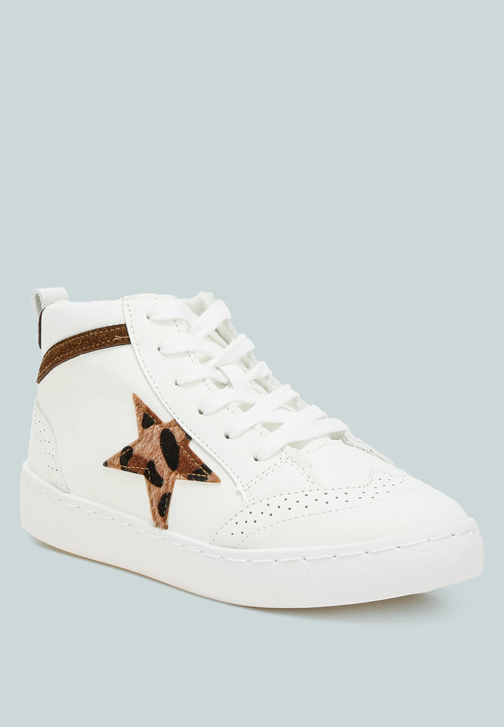 sonic star high ankle sneakers#color_white