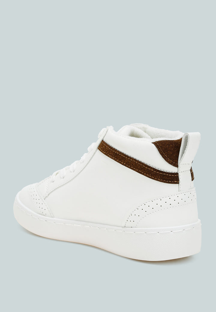 sonic star high ankle sneakers#color_white