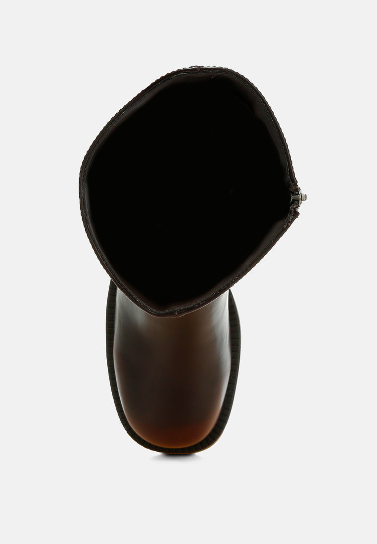 block heel calf boots by rag#color_brown