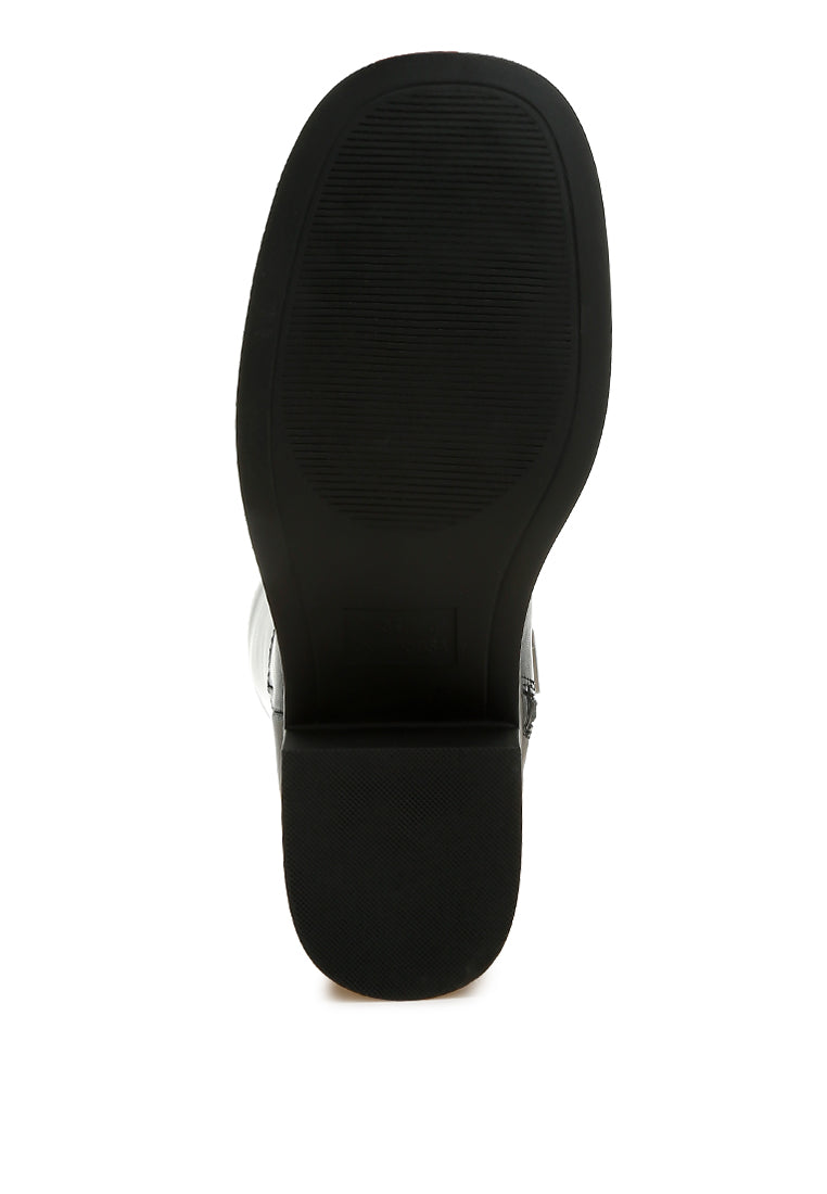 block heel calf boots by rag#color_black