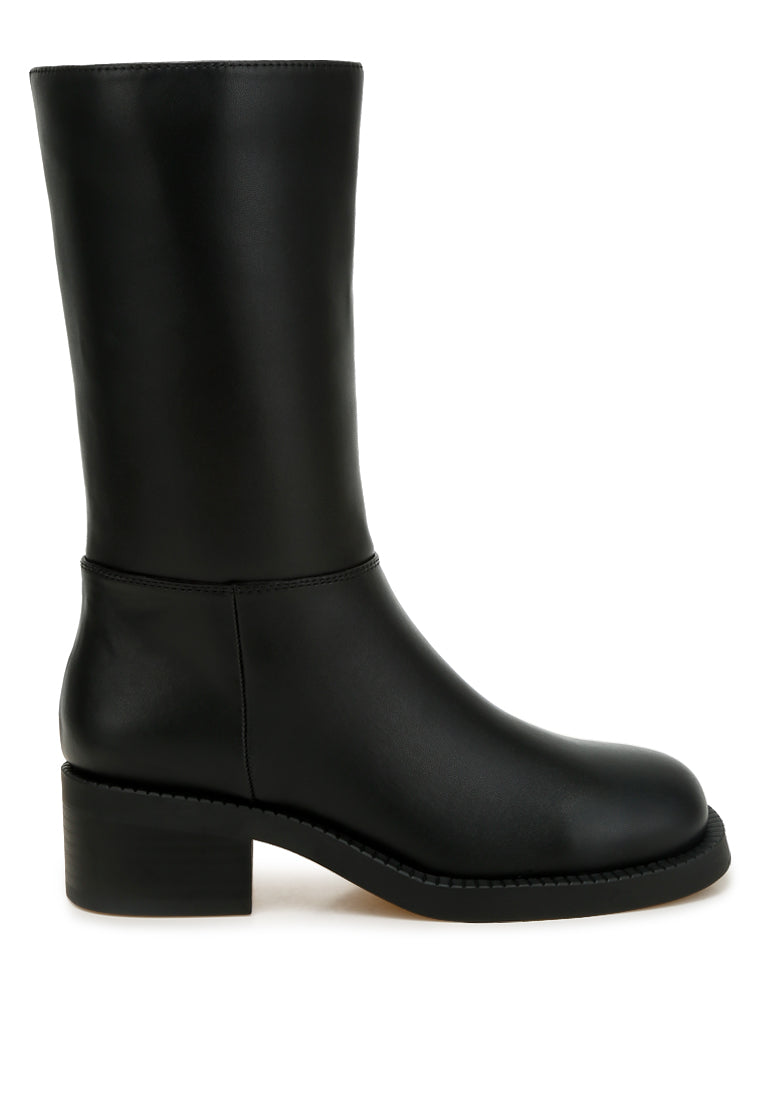 block heel calf boots by rag#color_black