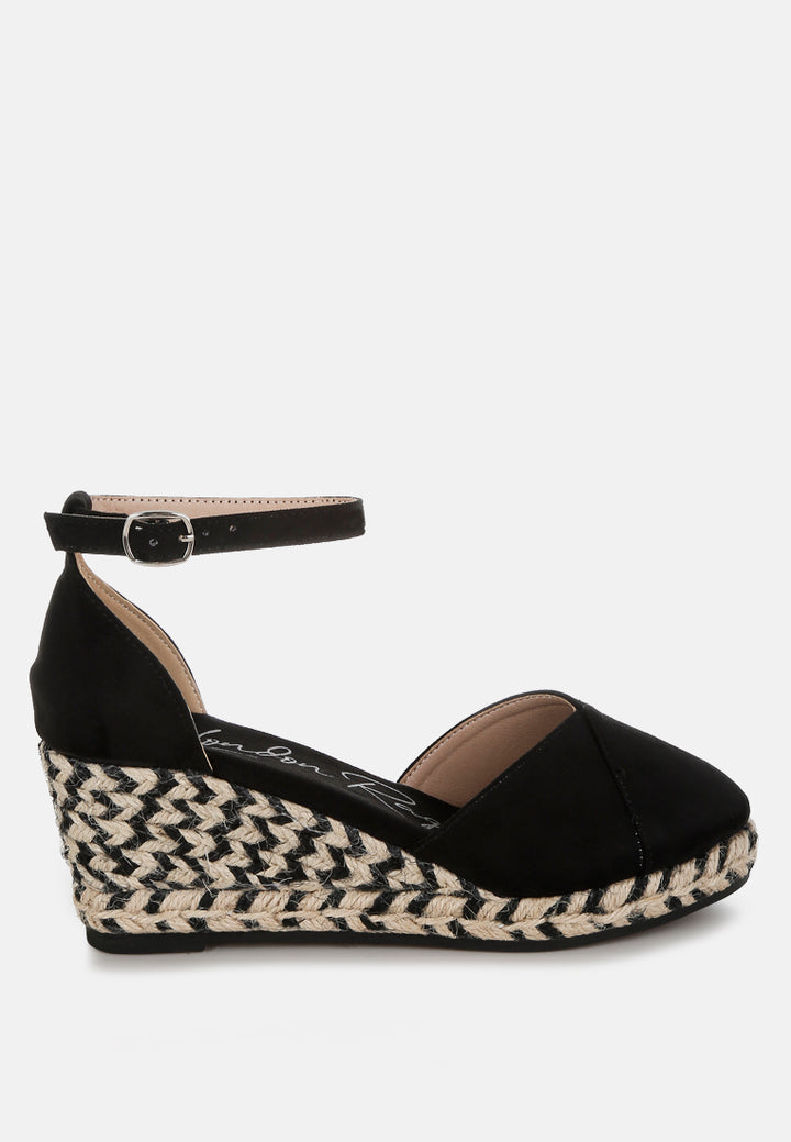Nuclas Espadrille Wedge Heels#color_black