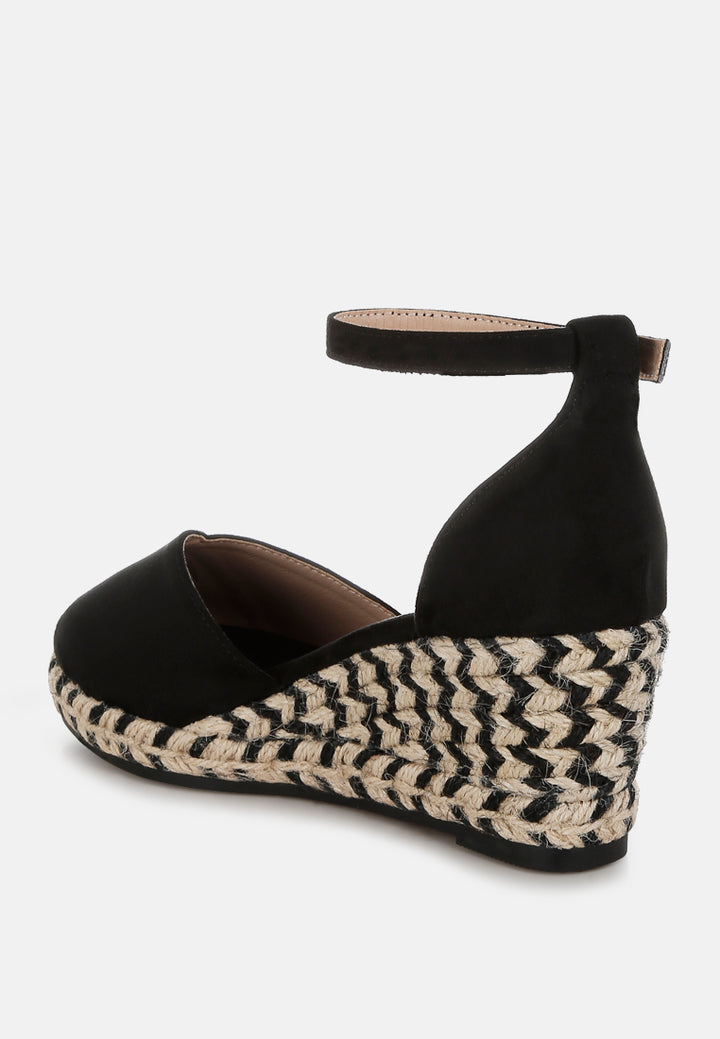 Nuclas Espadrille Wedge Heels#color_black