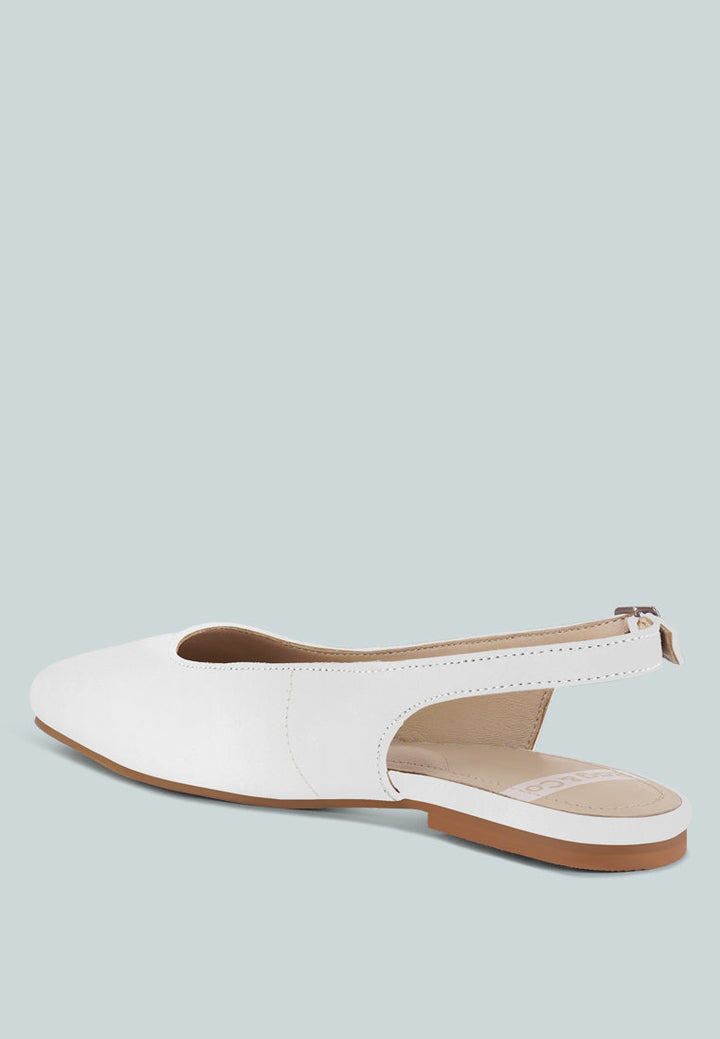 Zapatos planos sozani de piel auténtica y suave#color_blanco