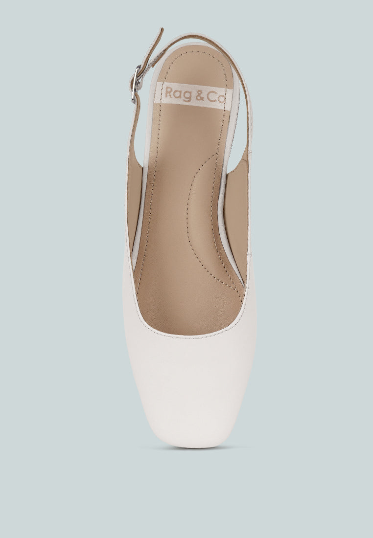 Zapatos planos sozani de piel auténtica y suave#color_blanco