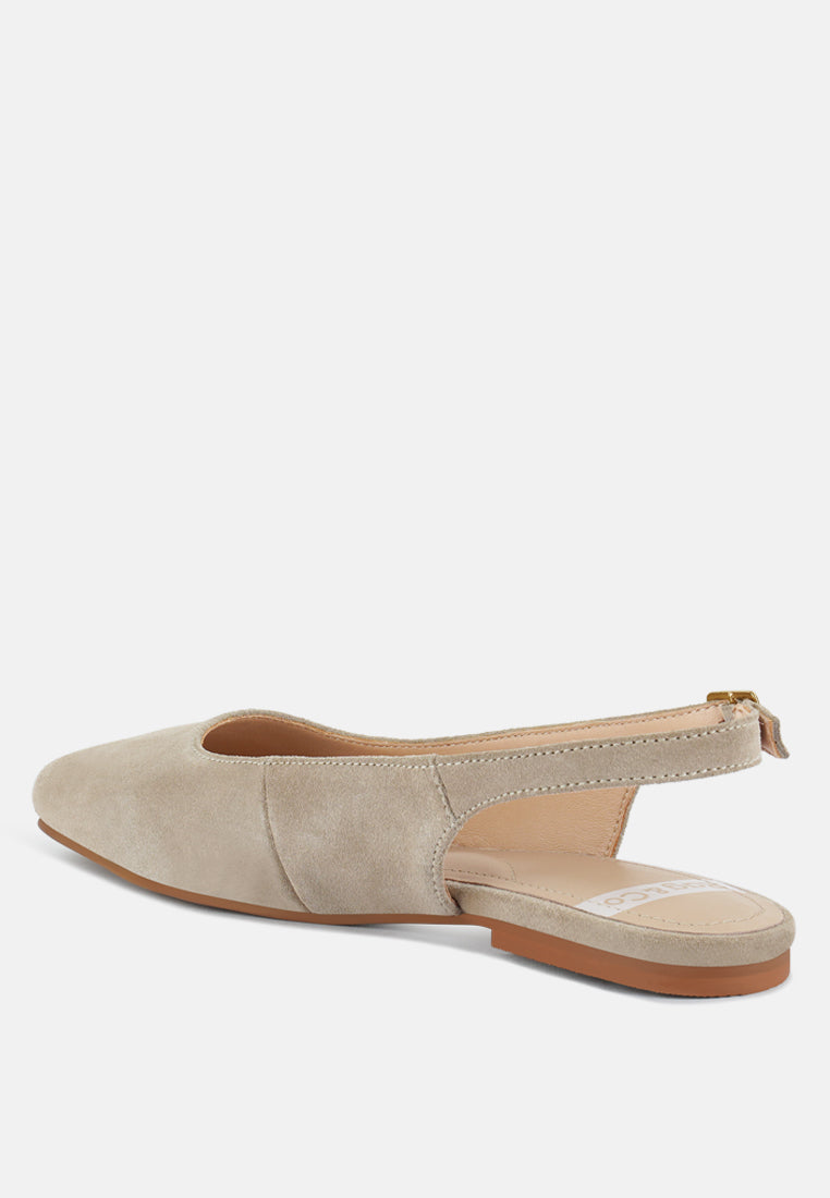 zapatos planos destalonados de piel auténtica sozani#color_beige