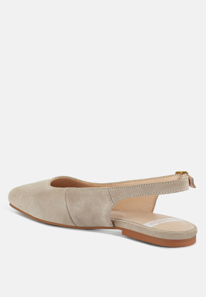 zapatos planos destalonados de piel auténtica sozani#color_beige