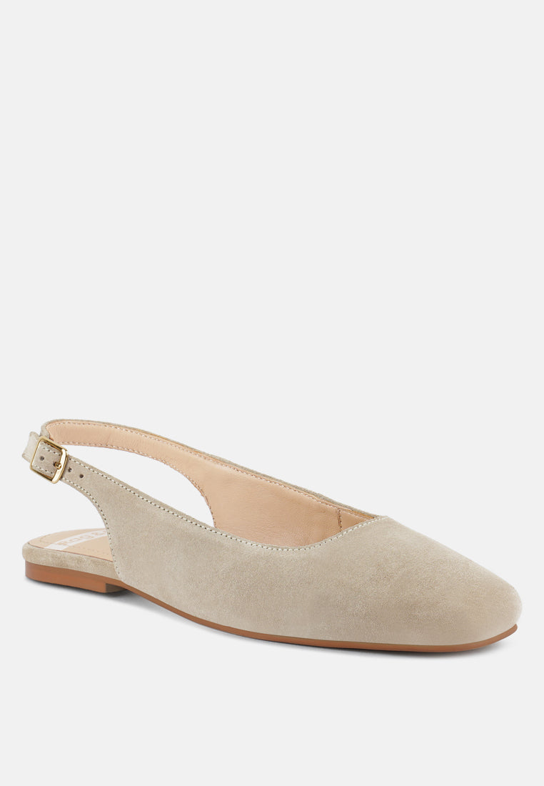 zapatos planos destalonados de piel auténtica sozani#color_beige