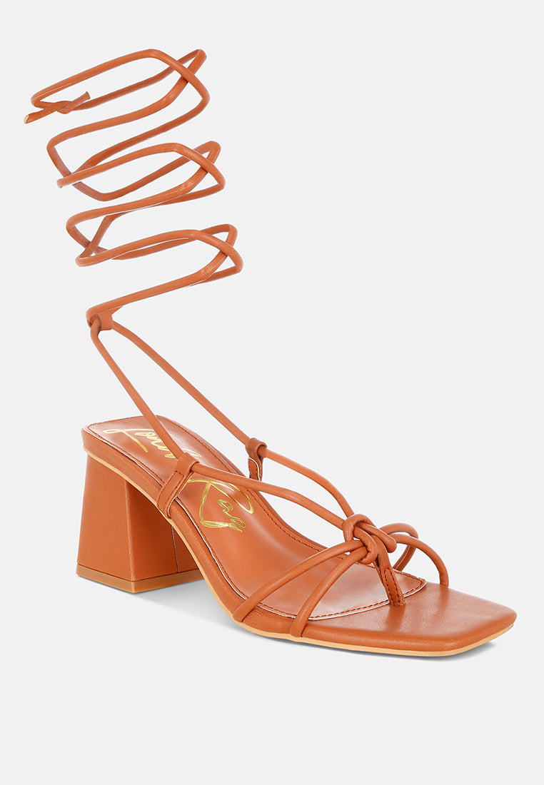 spruce tie up block heel sandals#color_tan