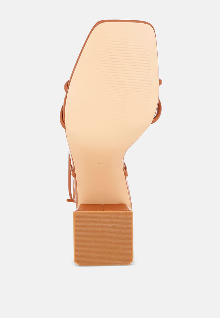 spruce tie up block heel sandals#color_tan